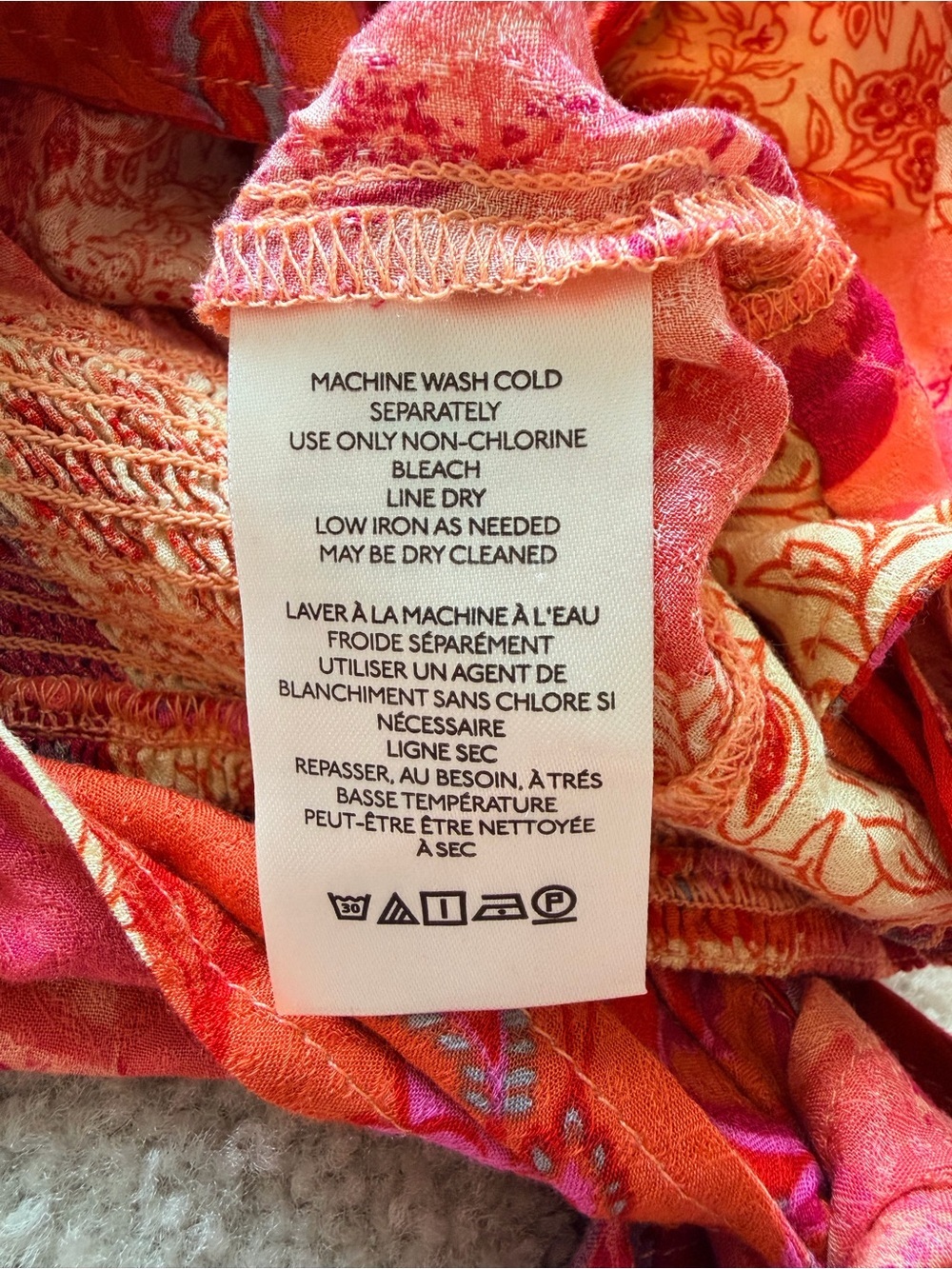 Free People Ashley Summer Wrap Crop Top Large Fun Combo Patchwork Boho Floral - Picture 9 of 11
